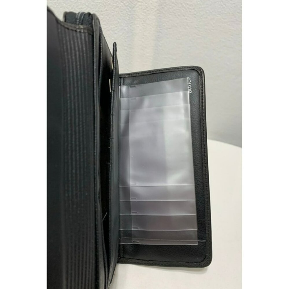 NEW Buxton Wallet Leather Black Ensemble Clutch Multiple Pockets Zip Closure - Picture 10 of 12